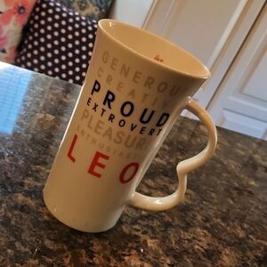 LEO TALL COFFEE MUG